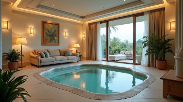 Location de villa avec jacuzzi intérieur : Savourez un séjour relaxant et luxueux